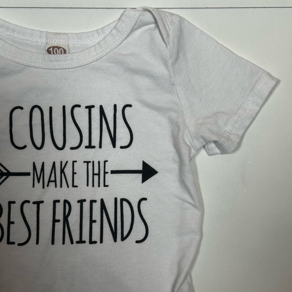 Toddler ‘Cousins Make the Best Friends' Onesie Size 3T - Picture 5 of 6